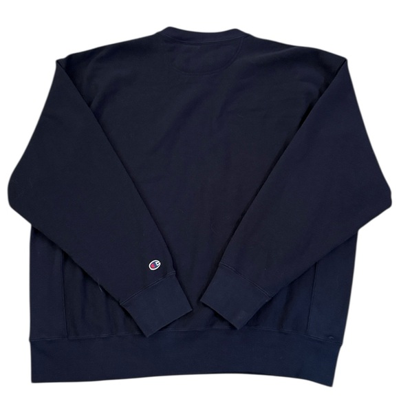 Champion Syracuse University Reverse Weave Crewneck Sweatshirt Navy Blue XL - Picture 9 of 11